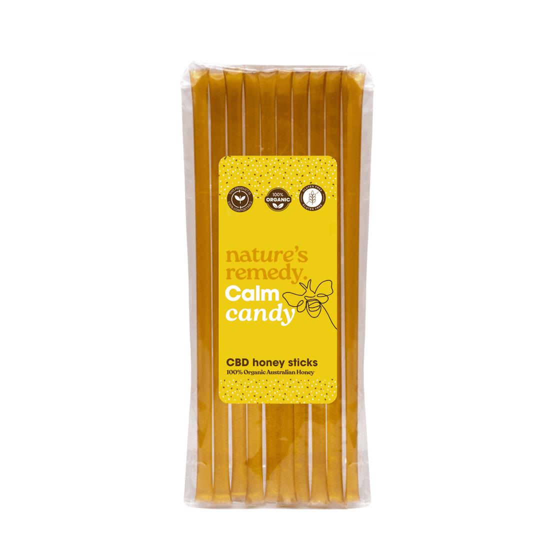Organic Australian Honey Sticks with CBD Oil 15 mg per straw